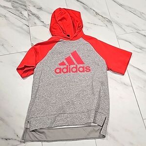 ladies large Adidas short sleeve hoody